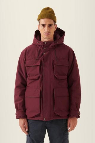Casaco com capuz - Bordô