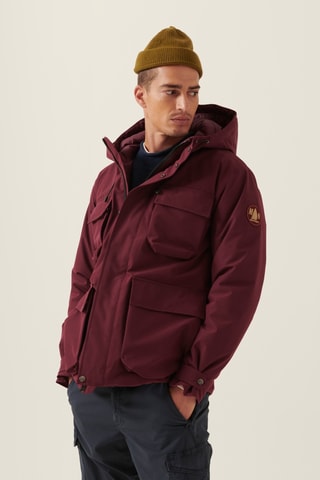 Casaco com capuz - Bordô