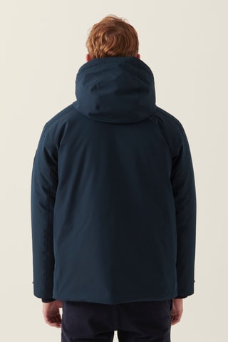 Casaco com capuz - Azul-marinho