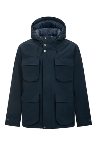 Casaco com capuz - Azul-marinho