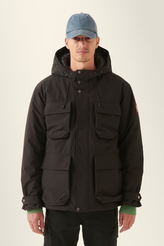 Casaco com capuz - Preto