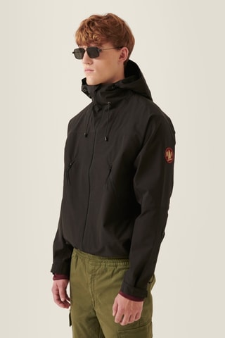 Casaco com capuz - Preto