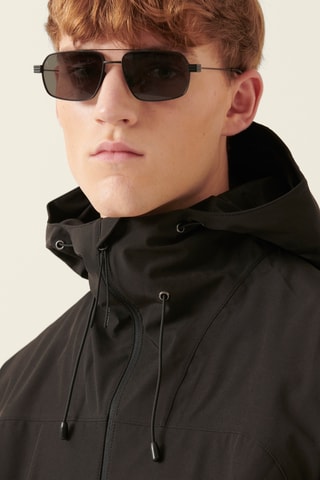 Casaco com capuz - Preto