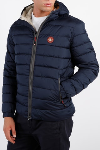 Blusão com capuz - Azul-marinho