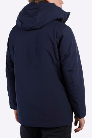 Parca com capuz - Azul-marinho