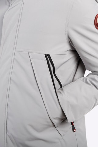 Parca com capuz - Cinzento