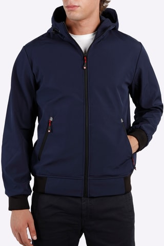 Casaco com capuz - Azul-marinho