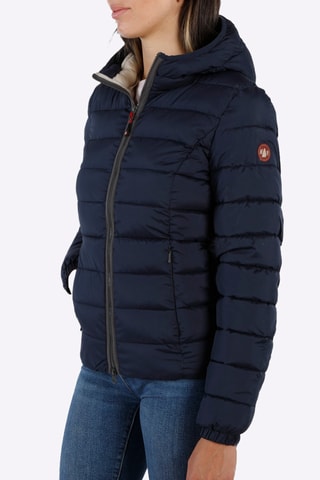 Blusão com capuz - Azul-marinho