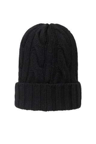 Gorro em lã - Preto e vermelho