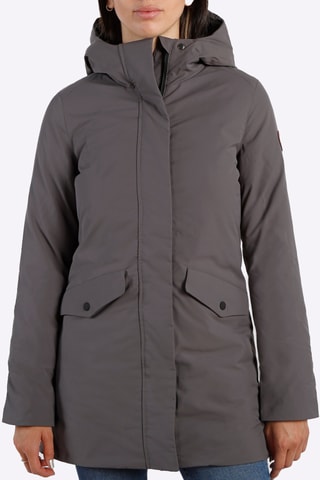 Blusão comprido com capuz - Cinzento-escuro