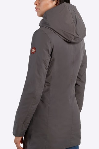 Blusão comprido com capuz - Cinzento-escuro