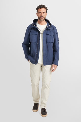 Casaco com capuz - Azul-marinho