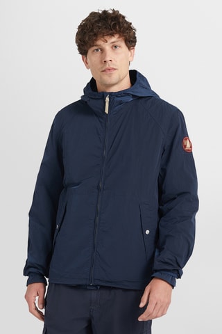 Casaco com capuz - Azul-marinho