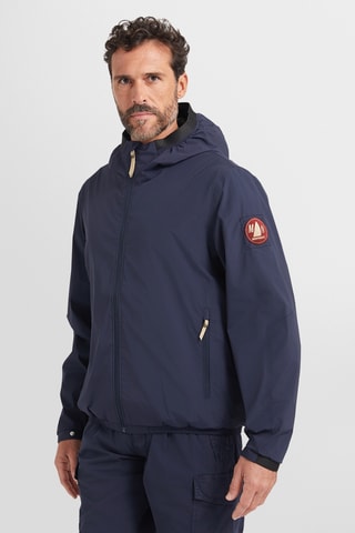 Casaco com capuz - Azul-marinho