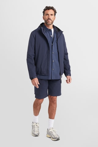 Casaco com capuz - Azul-marinho