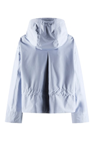 Corta-vento com capuz - Azul-celeste