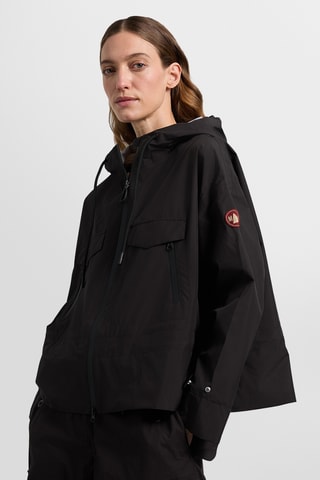 Corta-vento com capuz - Preto