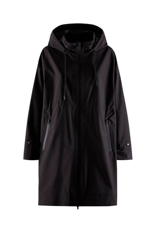 Corta-vento com capuz - Preto