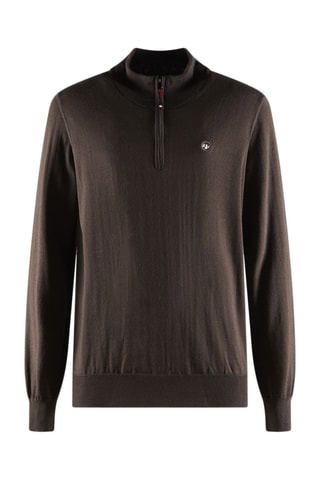 Camisola de lã - Castanho-escuro