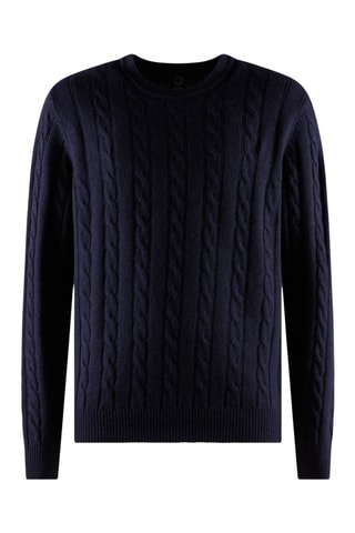 Camisola de lã - Azul-noite