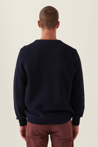 Camisola de lã - Azul-marinho