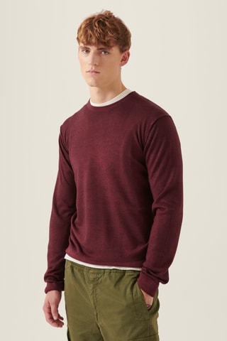 Camisola de lã - Bordô