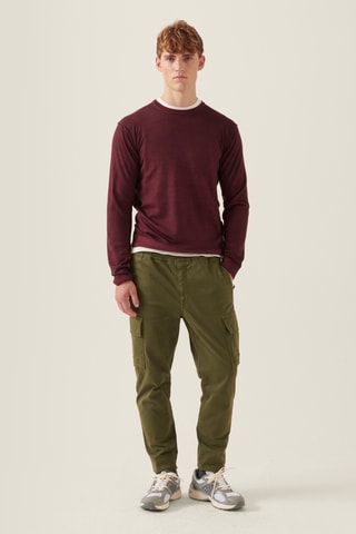 Camisola de lã - Bordô