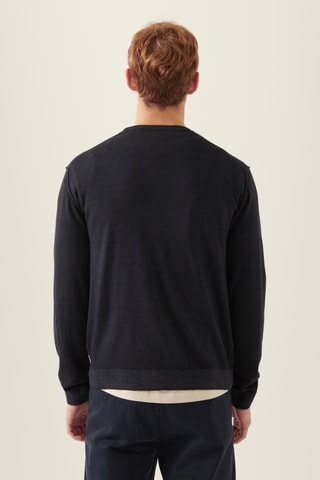 Camisola de lã - Azul-marinho