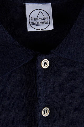 Polo em linho - Azul-marinho