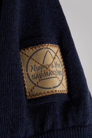 Polo em linho - Azul-marinho