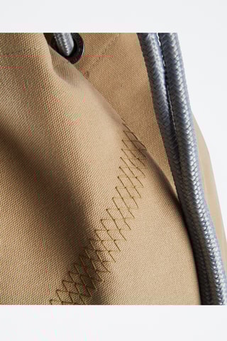 Mochila - Bege e bordô