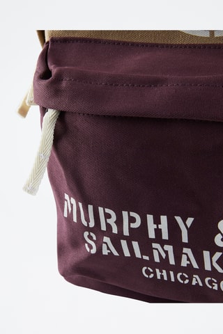 Mochila - Bege e bordô