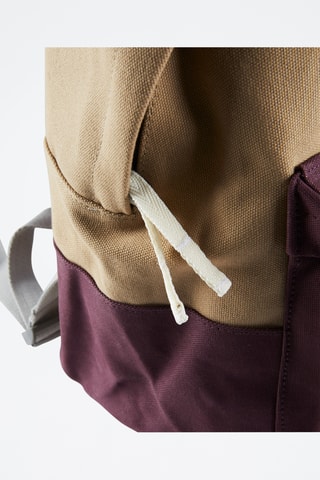 Mochila - Bege e bordô