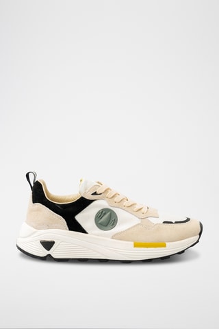 Sapatilhas de running em nobuck - Bege