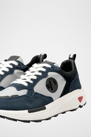 Sapatilhas de running em nobuck - Azul-marinho