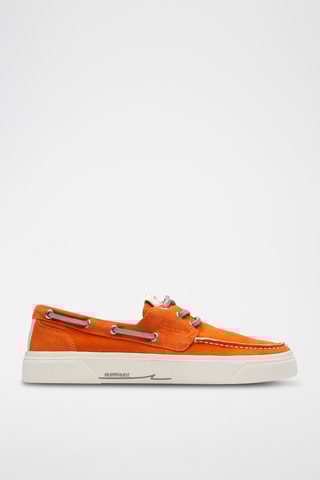 Sapatos de vela em couro - Laranja