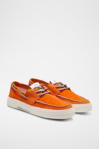 Sapatos de vela em couro - Laranja