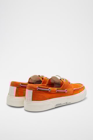Sapatos de vela em couro - Laranja