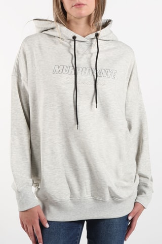 Sweat com capuz - Cinzento-claro mesclado