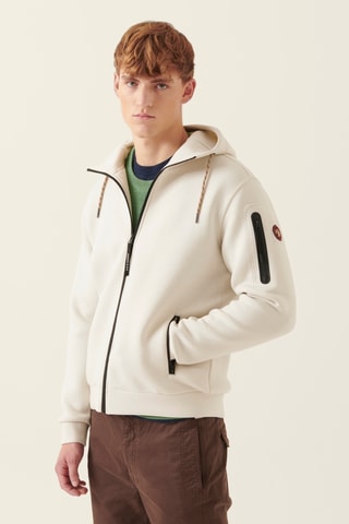 Sweat com capuz - Cru