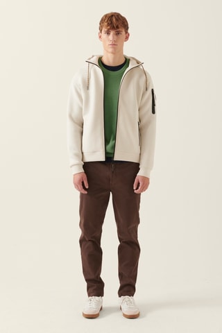 Sweat com capuz - Cru