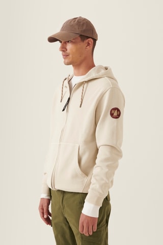 Sweat com capuz - Cru