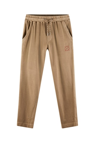 Calças - castanho-claro