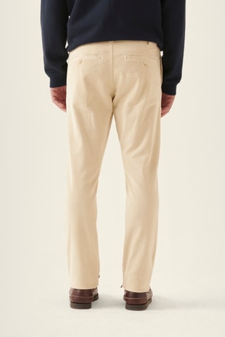 Calças em veludo - Bege