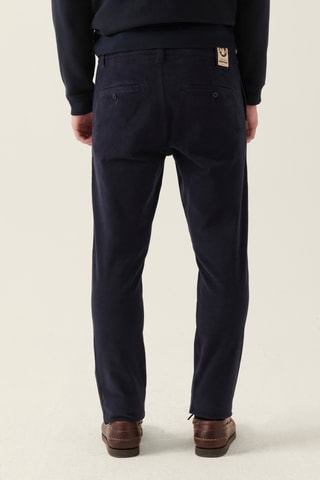 Calças em veludo - Azul-marinho