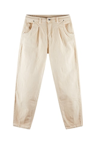 Calças em veludo - Marfim