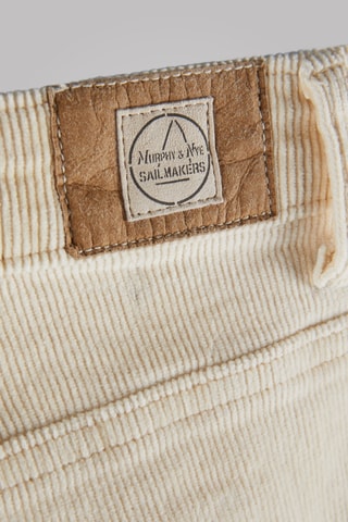 Calças em veludo - Marfim