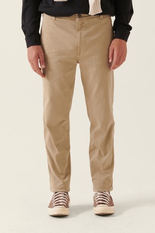 Calças regular - Bege