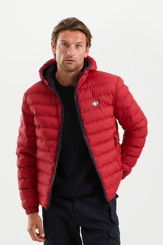 Blusão com capuz - Vermelho