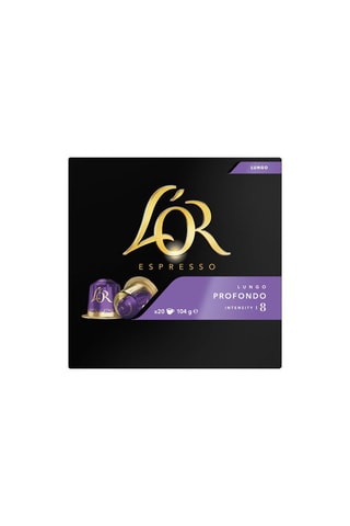 Caffè L'OR Espresso Lungo Profondo - Intensità 8 - 20 capsule compatibili Nespresso®